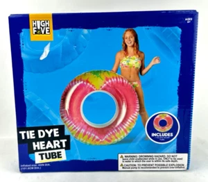 High Five Tie Dye Herz Schlauch Pool/Schwimmring 40" Durchmesser - Bild 1 von 1