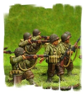 Painted! -  US Rifle Squad - 28mm WW2 - World War II - Bolt Action - Picture 1 of 3