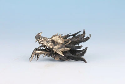 罕见中国老式收藏品青铜龙雕像艺术家居装饰 — 第 1/4 张图片