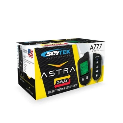 LCD ASTRA777 SCYTEK ASTRA 777 FULL CAR ALARM COMPLETE SECURITY 2WAY PAGER REMOTE - Image 1 of 3