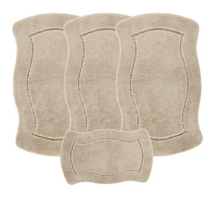 ROMANY GYPSY CARAVAN MICROFIBER WASHABLE RUGS 4pcs SET MAT, PUFFY 25mm Thickness - Picture 1 of 34