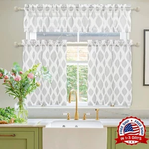 Cortinas para ventanas de cocina modernas elegantes para comedor decoracion New - Picture 1 of 8