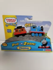 FISHER PRICE THOMAS & FRIENDS PULL 'N ZOOM THOMAS DIE-CAST TRAIN ENGINE NEW! - Picture 1 of 3