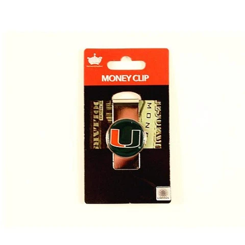 NCAA Miami Hurricanes Domed Money Clip Cover