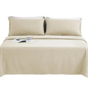 King Size - Microfiber 4-Piece Bed Sheet Set - Luxury Bedding - Ultra Soft - ... - Picture 1 of 7