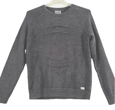 Suéter para Hombres Lucky Brand Vintage Lavado Negro Peso Welter Cuello Redondo M Foto 1 de 4