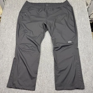 REI Co-op Trailmade Rain Pants Mens 3x (46x31) Black Outdoors Hiking Waterproof - Picture 1 of 14