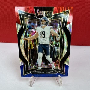 2024 Select Tory Taylor Rookie Red & Blue Prizm Shock Concourse Level #1 Bears - Picture 1 of 2