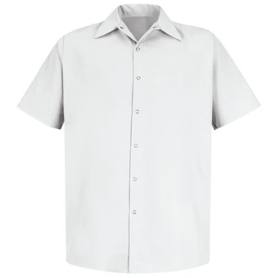 Red Kap Men's Short Sleeve Specialized Pocketless Work Shirt - Image 1 of 3