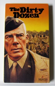 The Dirty Dozen (VHS, 1967) Lee Marvin, Charles Bronson, Video Tape + FREE - Picture 1 of 3