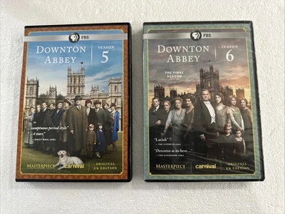 DVD-диски Downton Abbey сезон 5 (очень хорошие бывшие в употреблении) и сезон 6 (новые/запечатанные) - Изображение 1 из 4