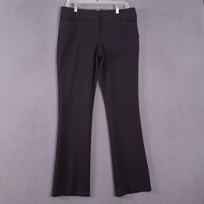 Pantalones de vestir Express para mujer 8 negros columnista bota ajustada tiro medio informales de negocios Foto 1 de 4