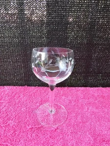 Princess House Crystal Heritage Balloon Etched Wine Goblet - Bild 1 von 5