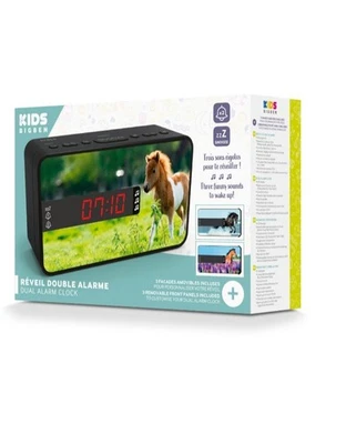 Kids Wecker - Bigben RR16 Horses Pferde, Dimmbar, Inkl. 3 Frontblenden. NEU OVP - Bild 1 von 4