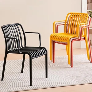 4er Gartenstühle Gartenstuhl Set Stühle Outdoor Kunststoff Garten Balkon OYAJIA® - Bild 1 von 13