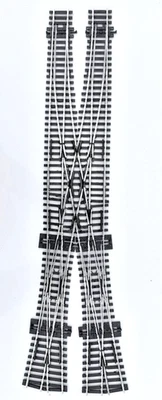 Peco based OO Scissor Crossover 2 into 4 12v analog only space saver fiddle yard - Image 1 of 4