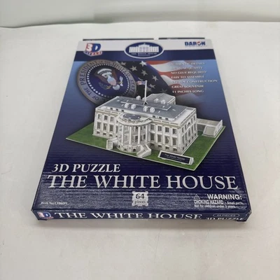 Daron - The White House 3D Puzzle Model Kit- 64 Pieces - Washington DC - NEW! - Image 1 of 4