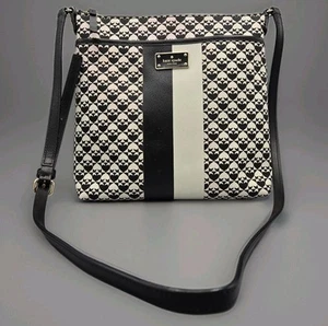 Kate Spade Penn Place Keisha Crossbody Bag Black /White Pink Interior EUC - Picture 1 of 15