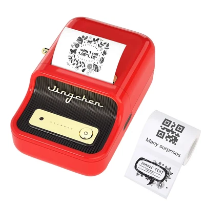 Thermodrucker NIIMBOT B21 roter Thermodrucker + Etikettenrolle