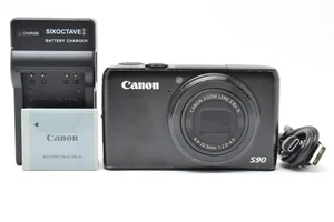  Canon PowerShot S90 10.0MP Compact Digital Camera Black Used from Japan - Picture 1 of 11