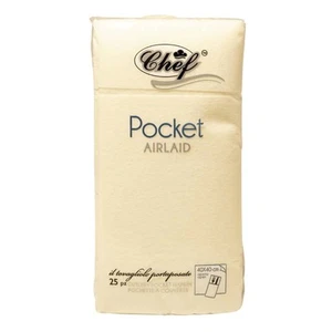 Tovaglioli Portaposate Pocket Avorio Airlaid 25 pz Roial per Ristoranti - Imagen 1 de 2