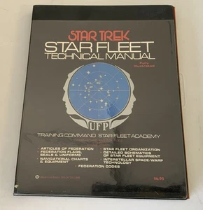 Star Trek Flota Estelar Manual Técnico Primera Impresión 1975 Tapa Dura con Carta - Imagen 1 de 2