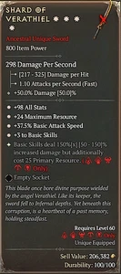 🔥Diablo 4 Season 9 ⭐ 4GA Shard of Verathiel perfect - Picture 1 of 2