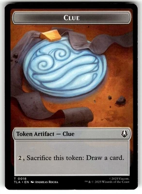 MTG Avatar: The Last Airbender 7-18 Clue Double-Sided Token - Image 1 of 4