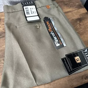 Farah Flex Trousers Flexi Waist Grey - Size W34” L31” - BNWT - Picture 1 of 16