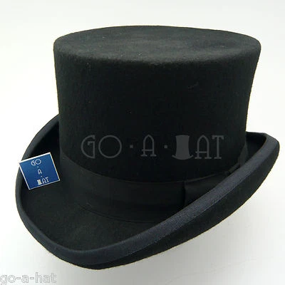 Esmoquin victoriano clásico de fieltro de lana para hombres | 57 cm | negro Foto 1 de 2