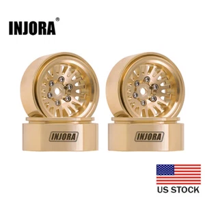 US,INJORA 1.0 Plus Brass Beadlock Wheel for 1/24 1/18 TRX4M Ascent18 SCX24 FCX24 - Picture 1 of 11
