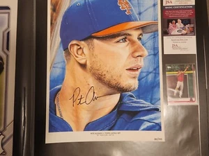 2019 Topps Living Art Print Signed By Pete Alonso!! 021/100 Auto Poster - Picture 1 of 4