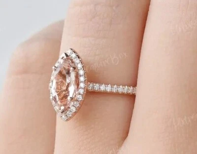 ANILLO ORO ROSA PLTD/TOPACIO COMPROMISO/BODA MODA JOYERÍA TALLA 11 Foto 1 de 4