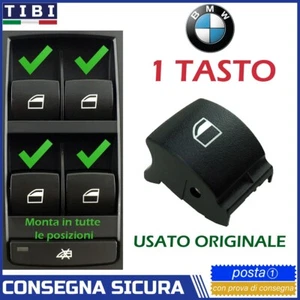 PULSANTE TASTO PER PULSANTIERA ALZACRISTALLI BMW E81 E87 E90 E91 E92 E93 X5 X6 - Foto 1 di 8