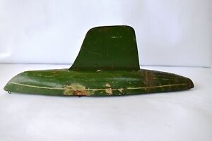 Vintage Sail Boat Ideal Toy Company Handmade Wooden Green Painted Collectible"F3