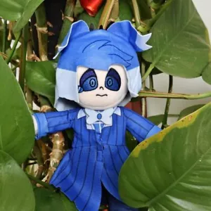 33CM Blue Hazbin Hotel Alastor Cartoon Stuffed Animal Figure Plush Soft Toy Xmas - Picture 1 of 3