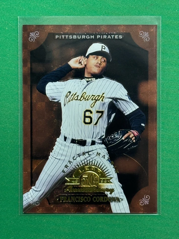 1998 Leaf Baseball Fractal Matrix Bronze #14 Francisco Cordova /1600 - Image 1 of 2