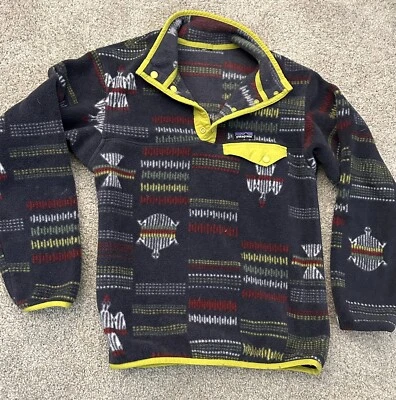 Patagonia Synchilla Kid's Boy's XL Snap-T Fleece Pullover  Outdoor Animals - Image 1 of 4