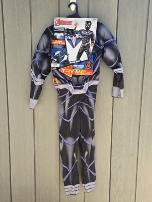 Black Panther Mondo Tech Marvel Avengers LIGHT UP child costume size Large 12-14 - Image 1 of 4
