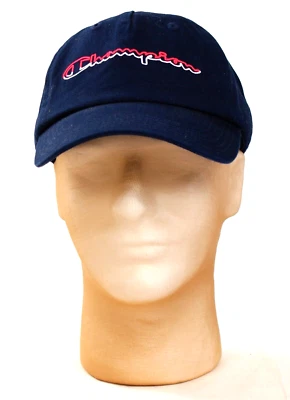 Gorra ajustable Champion Signature azul de algodón con tirantes para hombre talla única Foto 1 de 4