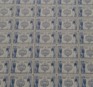 #794 5 cent Navy Seal full mint sheet of 50 stamps MNH OG - Picture 1 of 1