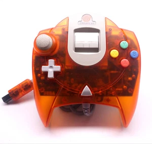 Sega Dreamcast Clear Orange Controller Pad Gamepad OEM Model Tested HKT-7700 - Picture 1 of 3