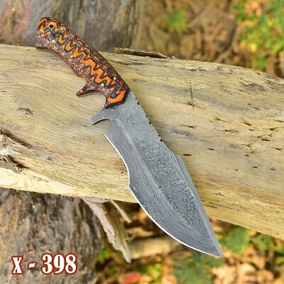 Custom Camping Kukri Machete Hunting Sport-Knife Survival Camping Damascus blade - Image 1 of 4