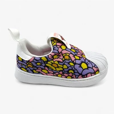 Tenis deportivos Adidas Superstar 360 rosa claro blanco púrpura bebé niño pequeño Foto 1 de 4