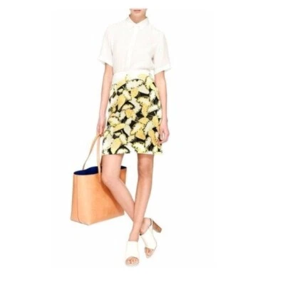 Falda Lápiz Ceremonia Apertura Hoja Margarita XS Foto 1 de 4