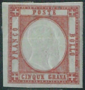 87839 - Antichi Stati SARDEGNA - FRANCOBOLLO - Sass # 21 * Nuovo Linguellato - Foto 1 di 1