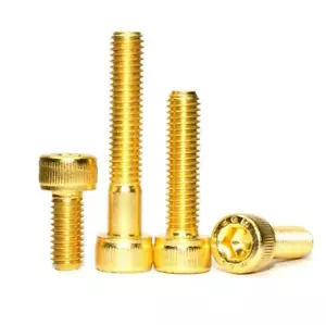 Bullone esagonale testa tappo a brugola M4 M5 placcato titanio oro 5mm-50mm - Foto 1 di 4