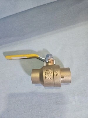 1-1/4" cmi Lead-Free Bronze. Port Ball Valve, 150 WSP 600 WOG, MADE IN USA Stc#3 - Image 1 of 4