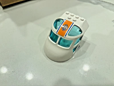 Lego Part 11293 Aircraft Fuselage Forward Top Curved 6x8x4 White Coast Guard - Image 1 of 3