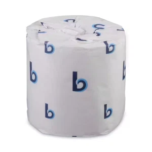 96 ROLLEN Badetuch Toilettenpapier GROSSWERT - 500 Blatt, 2-lagig, weißes Blatt - Bild 1 von 6